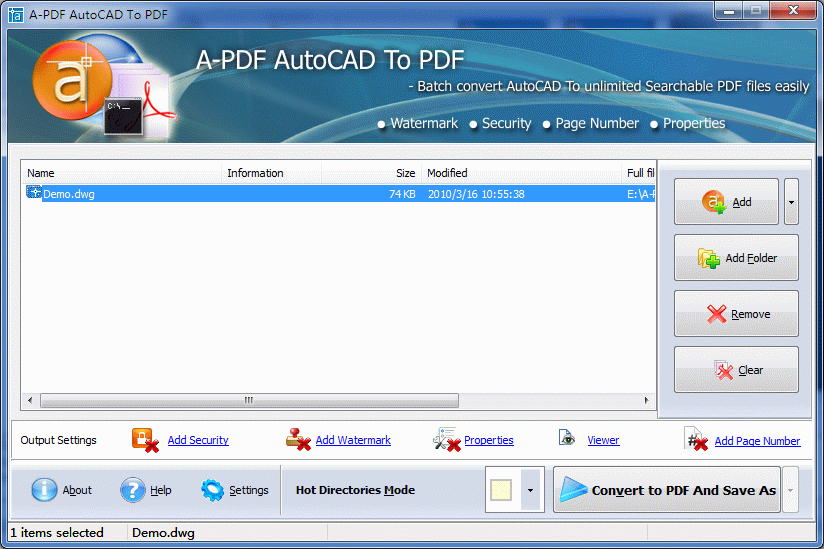 convert autocad file into pdf
