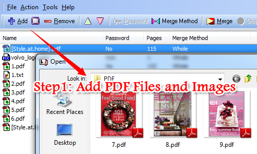 modify PDF properties with A-PDF Merger