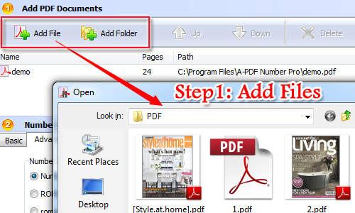 add label prefix before page number