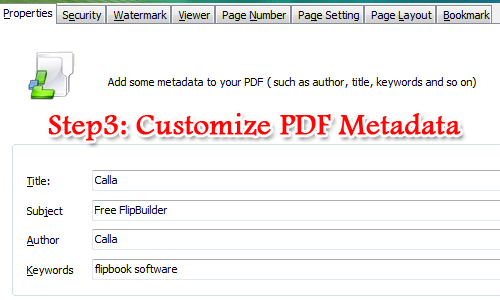 add new metadata to new PDF filer