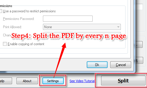 How to split PDF by every n page