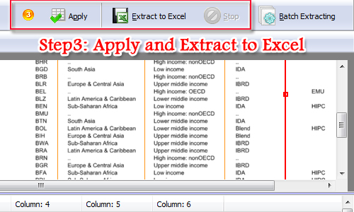 How to copy text from pdf to excel