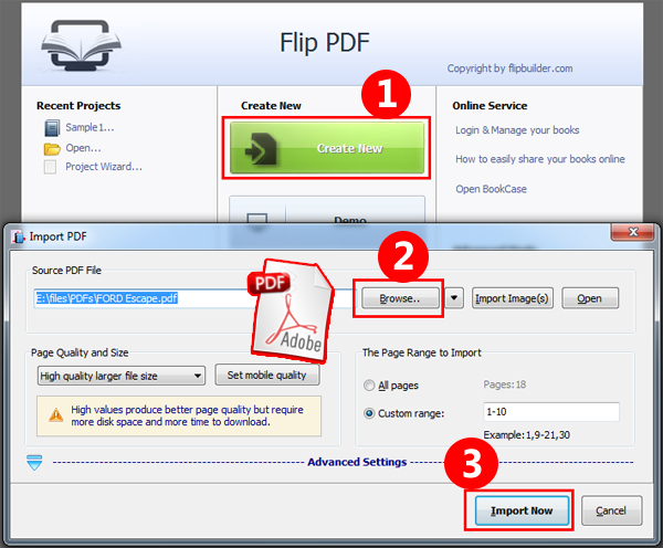 import pdf for adding plugin