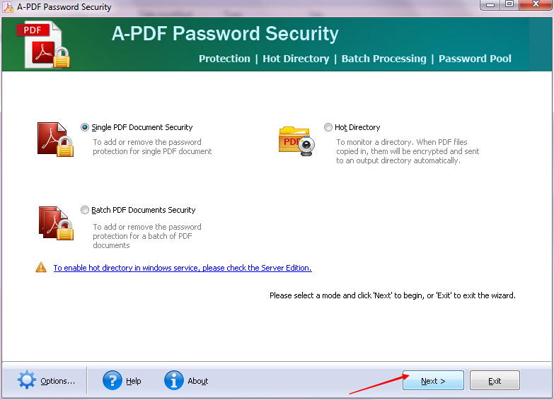 How to add expiry date to PDF files by using A-PDF Password Security?