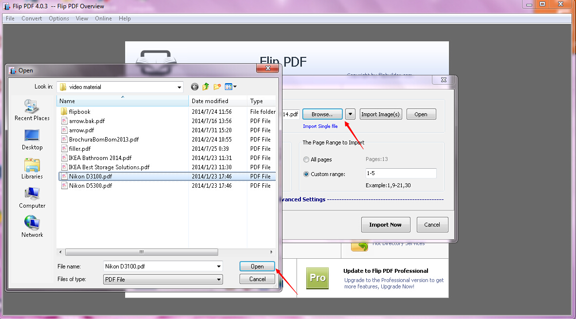How to insert or delete a PDF page with Page Manager in A-PDF FlipBook Maker?
