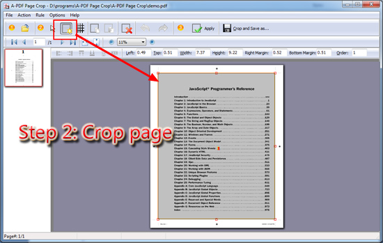 a pdf page crop serial key