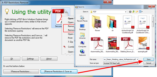 a pdf restrictions remover key