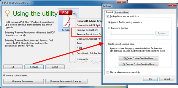 remove pdf signature restriction