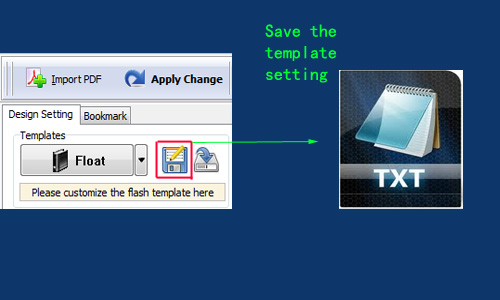 save and export template for future use