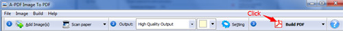 scan paper document to PDF file by using A-PDF Image to PDF3