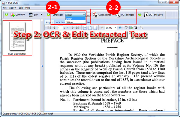 Can I scan paper and extract text from it with A-PDF OCR? [A-PDF .com]