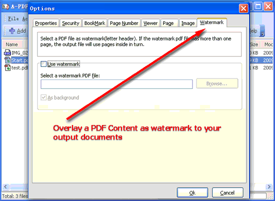 screenshot of A-PDF Merger