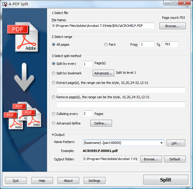 Pdf Split And Merge With Bookmark Import Download