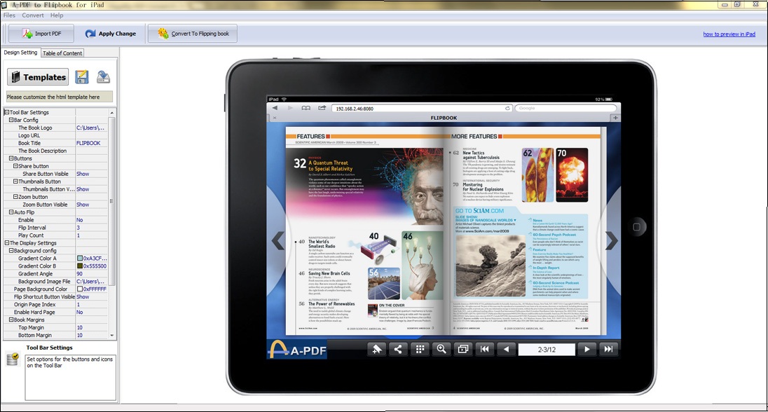PDF to Flipbook Online Converter for Mac software