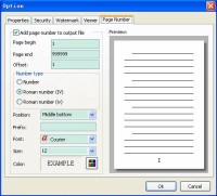 A-PDF Word to PDF Page Number Setting