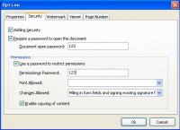 A-PDF Word to PDF Security Setting