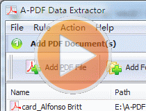 small screenshot of A-PDF Data Extractor