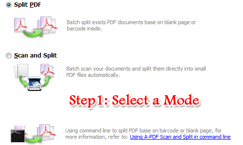 recognize blank page in PDF and set it as split tag