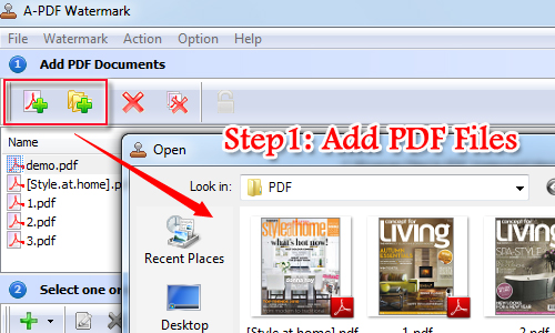 add a PDF watermark to PDF file