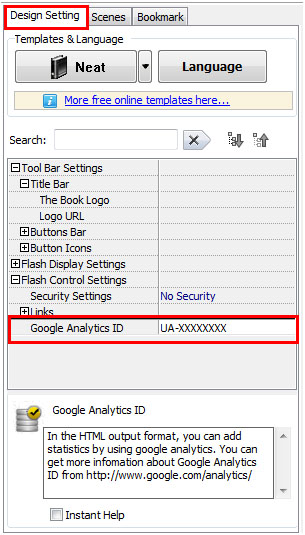 add Google Analytics tracking code to flipbook