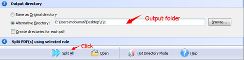 add password to protect PDF file with A-PDF Content Splitter4