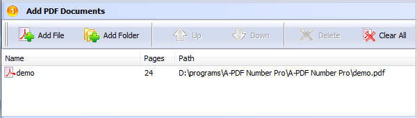add PDF for page numbering