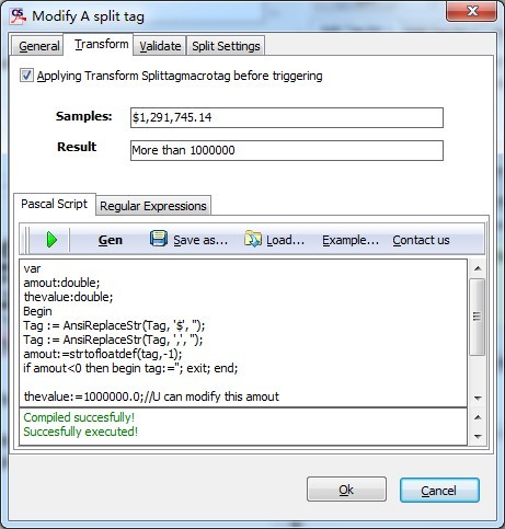 a-pdf content splitter add amount tag with transform