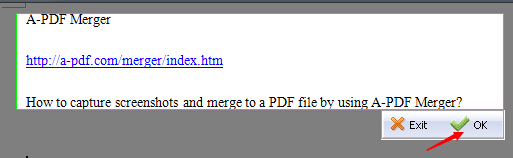 How to capture screenshots and merge to a PDF file by using A-PDF Merger?