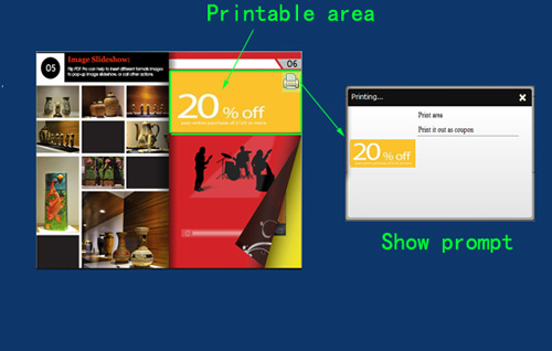 add prompt for printabel area to inform readers 
