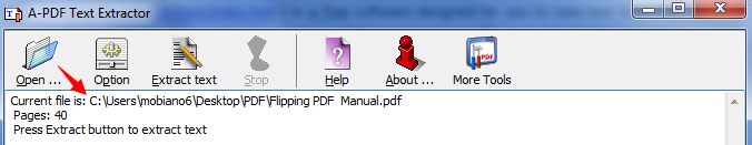take text from PDF file easily by using A-PDF Text Extractor1