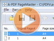small screenshot of A-PDF  Page Master