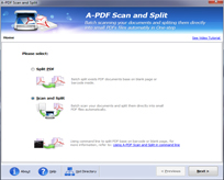 Split PDF on Canon Scanner